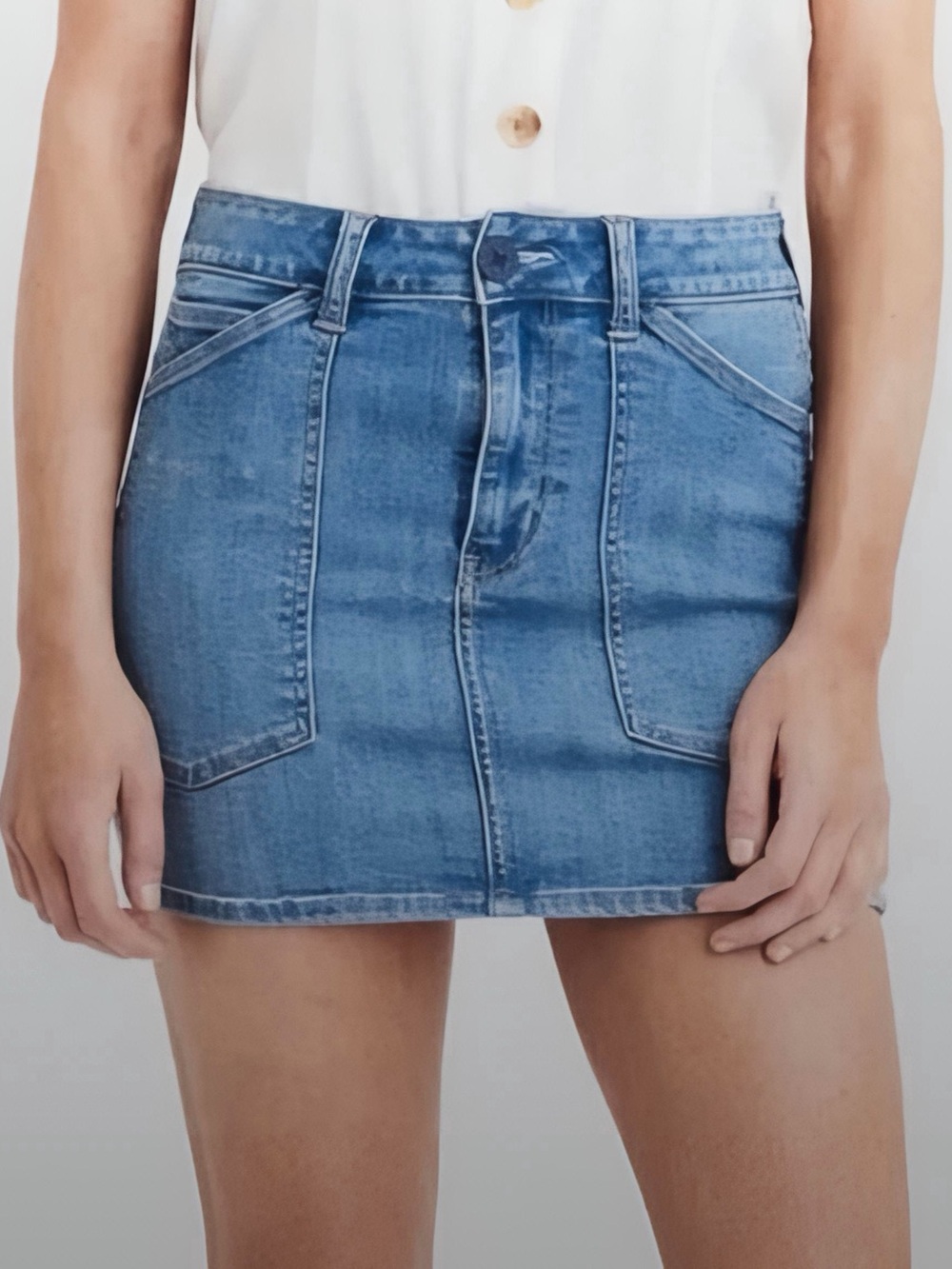 Denim Mini Skirt